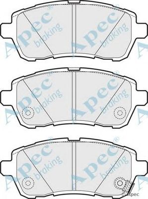 APEC BRAKING pad1706 -  Комплект тормозных колодок, дисковый тормоз